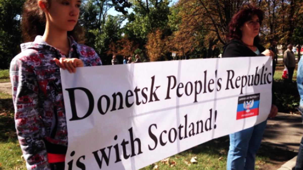 «ДНРівці» підтримали незалежну Шотландію (Фото) - фото 1