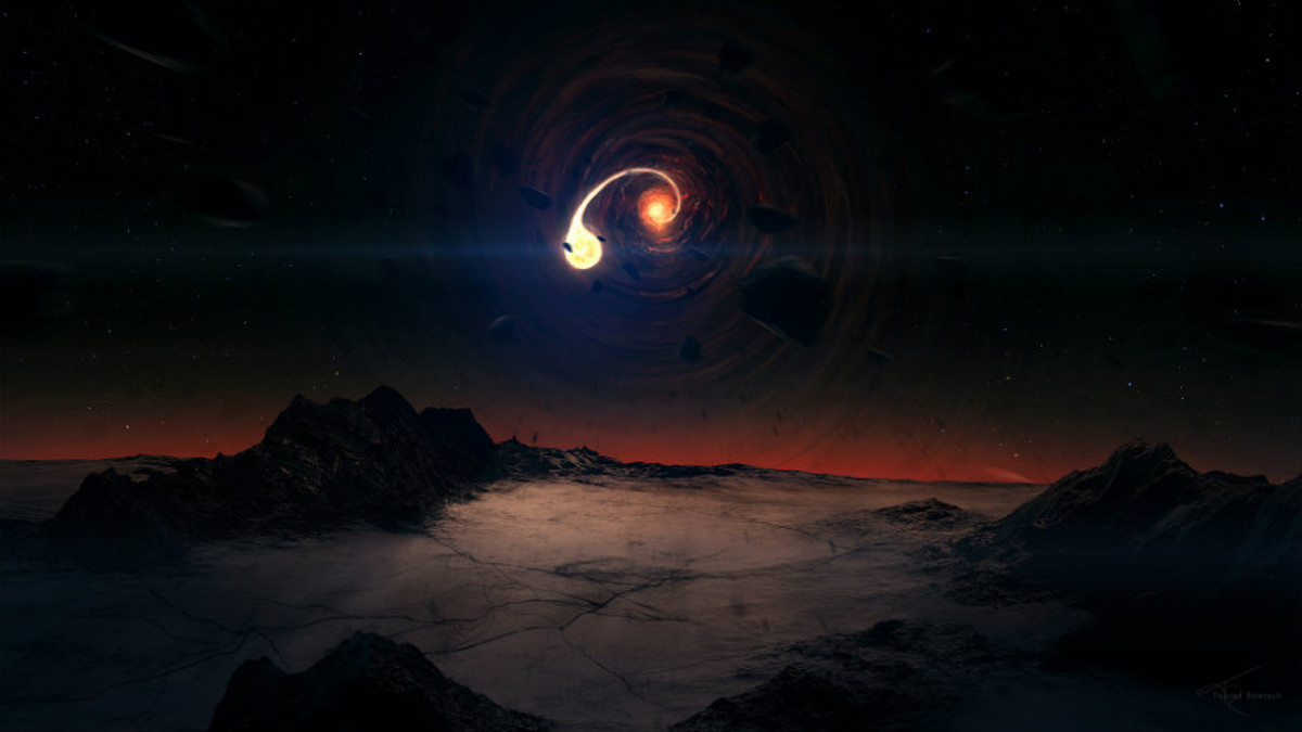 Астрономи встигли побачити поглинання зірки чорною дірою - фото 1