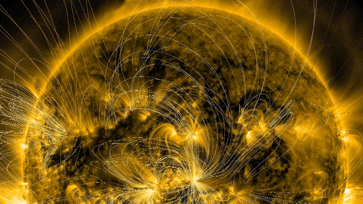 NASA показало комп'ютерну модель магнітного поля Сонця - фото 1