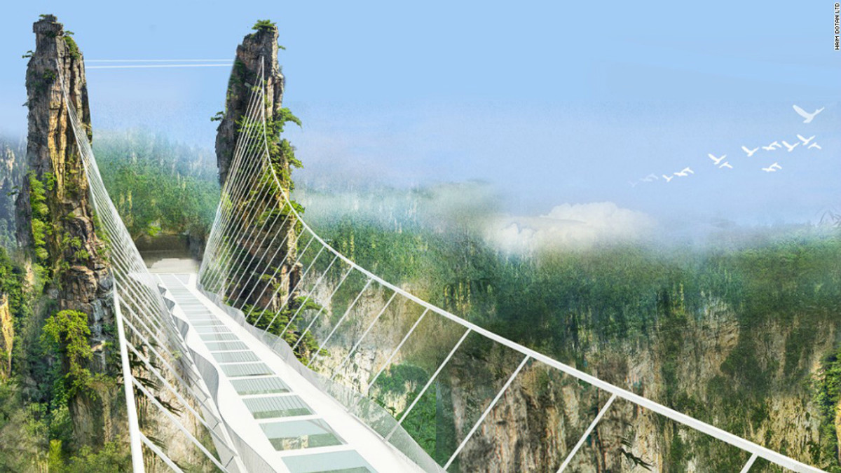 Китайці звели найдовший у світі скляний міст - фото 1