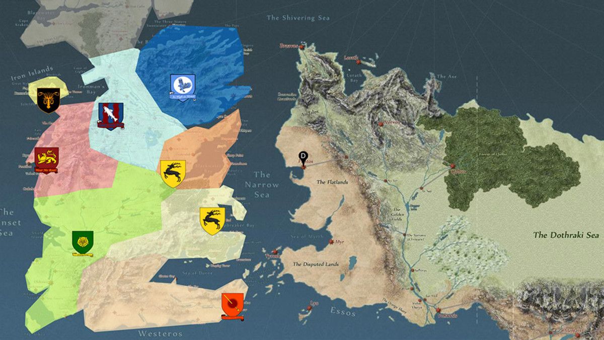 Всесвіт "Гри престолів" показали на інтерактивній карті - фото 1