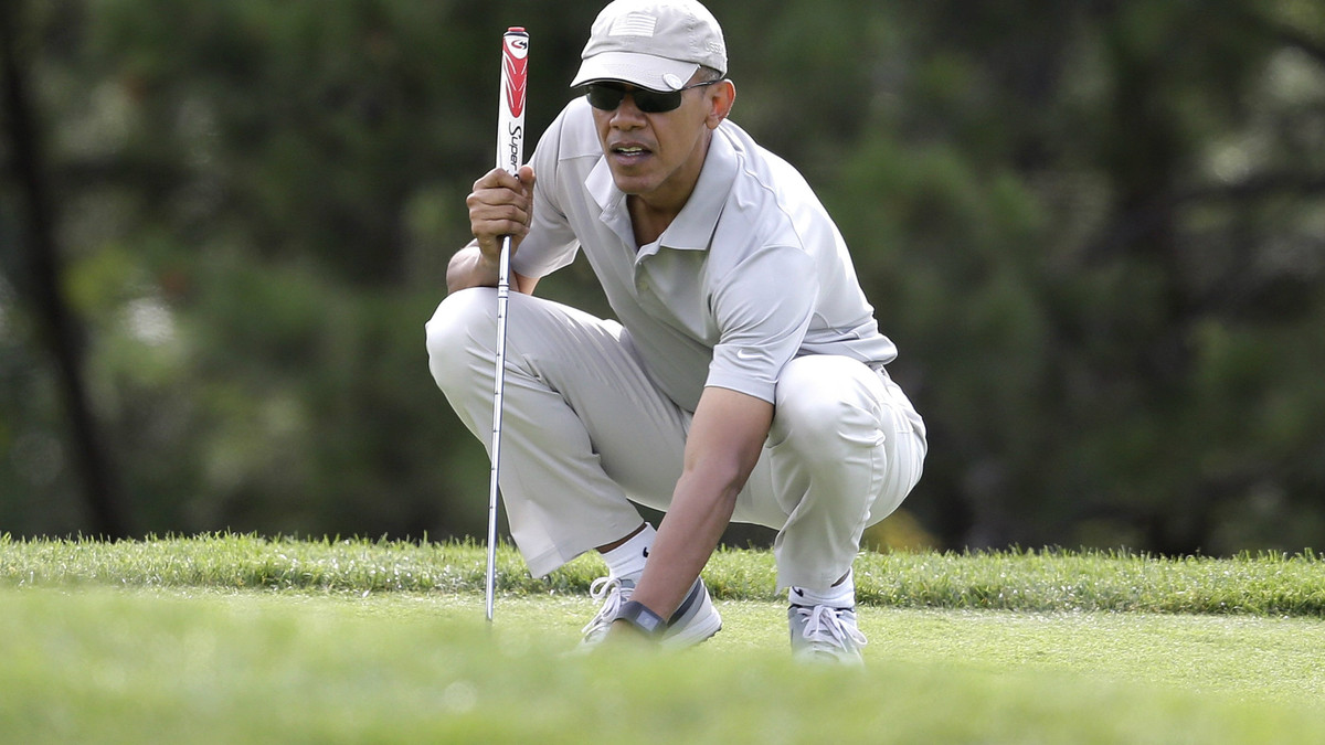 Обама зіграв у гольф з відомим баскетболістом - фото 1