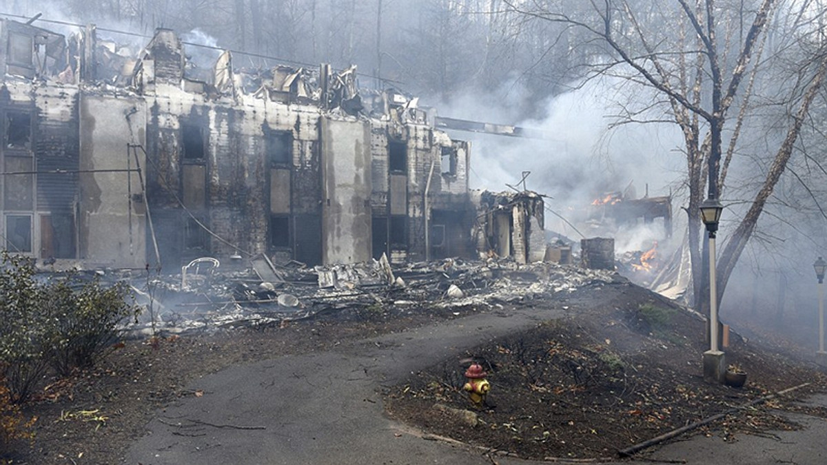 Наслідки пожежі в Теннесі - фото 1
