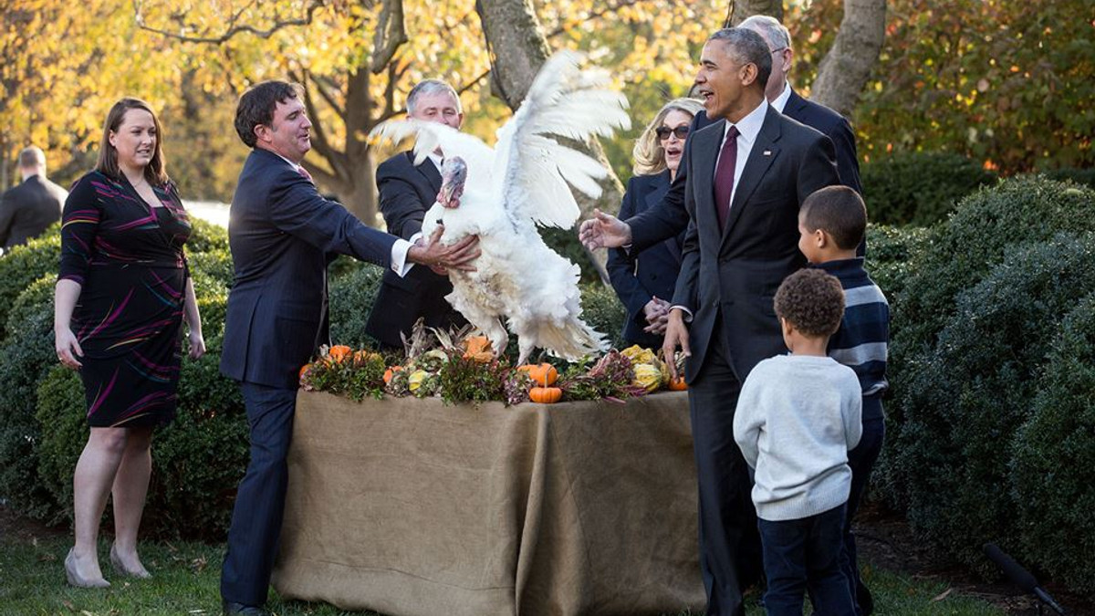 Як Обама відзначає День подяки - фото 1