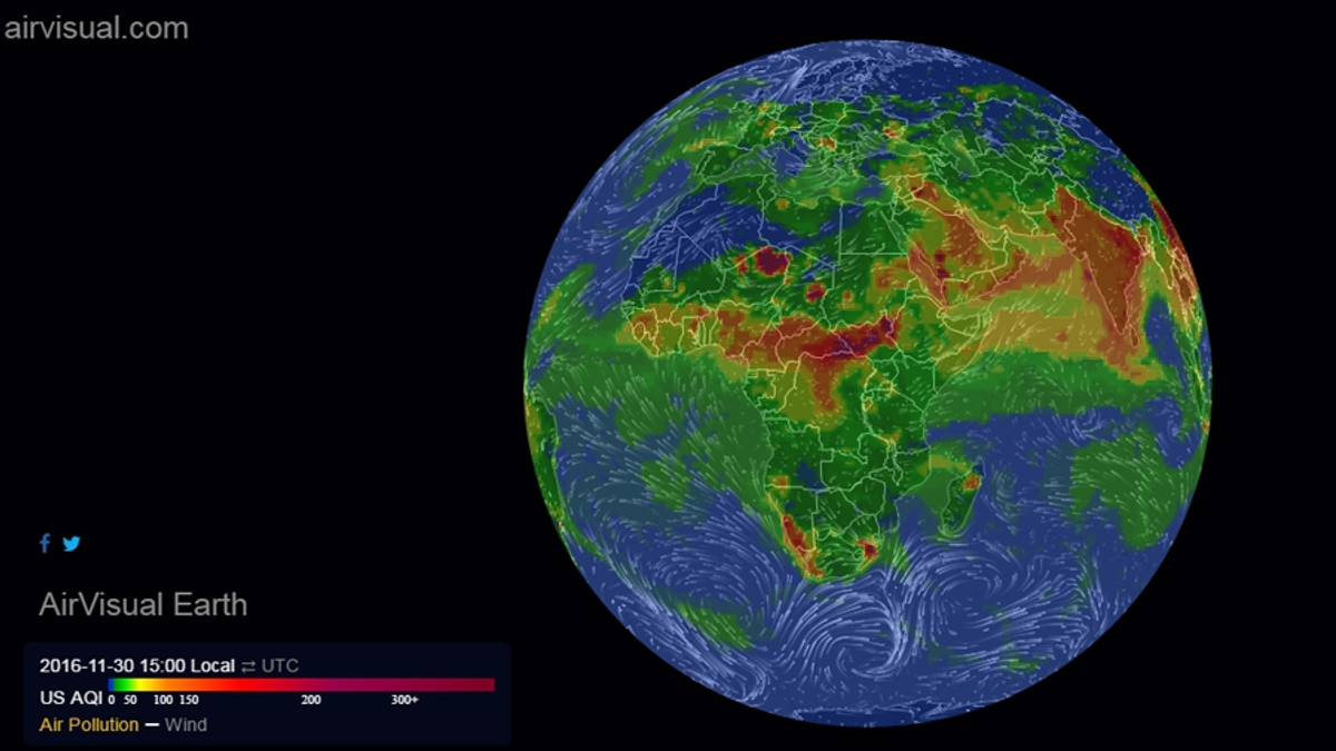 Карта забруднення планети - фото 1